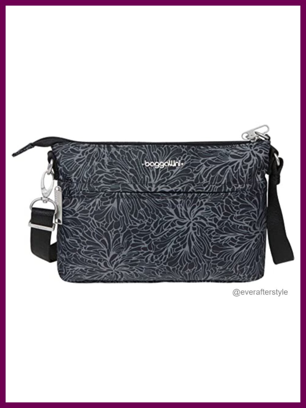 Anti-Theft Crossbody Travel Purse RFID Slash Resistant Locking Zippers